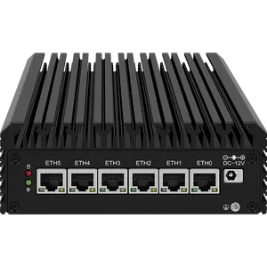 6x2.5GbE Intel I226V Core I7 1265U I5 1235U I3 1215U Firewall Appliance Hardware Router 6 Lan Fanless Mini PC For Business/Home