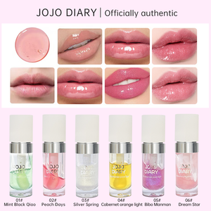 ลิปกลอสน้ำมัน6ก. ลิปกลอสธรรมชาติให้ความชุ่มชื้นใสชุ่มชื้นเครื่องสำอางช่วยให้ริมฝีปากแห้งลิปทินท์ - Product Image 5