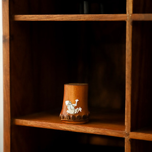 Handmade Wooden <b>Tea</b> <b>Tray</b> With Lid Cylinder Shape Traditional Chinese Style For Kung Fu <b>Tea</b> Ceremony Accessories - Product Image 3