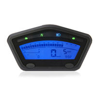 Speedometer Digital LCD Universal Racepro 12V untuk Sepeda Motor, Pengukur Kecepatan, Takometer, Odometer