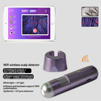 Analyseur de cuir chevelu portable sans fil 200X, trichoscope, détecteur, scanner, microscope