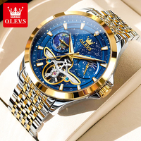 Olevs 6705 Luxuriöse Modische Automatische Mechanische Armbanduhren Wasserdicht mit Leuchtzeigern für Herren Montre Relojes Homme