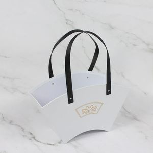 กล่องกระดาษใส่ดอกไม้แบบพกพา รูปทรงพัดลม - Product Image 2