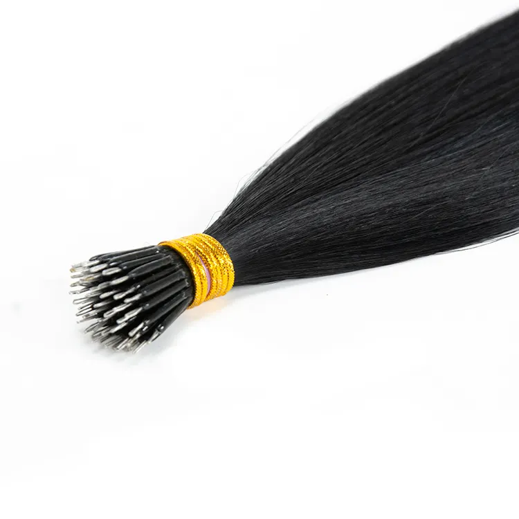 Double Drawn Nano Ring Hair Extensions 100% Virgin hair High Quality Human hair extensions