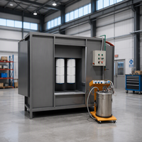 Augmenter la capacité de production : Système de peinture en poudre entièrement automatisé, ligne de fabrication industrielle, cabine de pulvérisation, four de cuisson de la poudre
