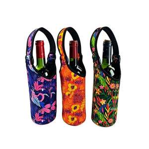 Housse isotherme personnalisée en néoprène pour <span class=keywords><strong>bouteille</strong></span> <span class=keywords><strong>de</strong></span> vin, protection pour <span class=keywords><strong>bouteille</strong></span> unique, sac refroidisseur à champagne <span class=keywords><strong>avec</strong></span> impression <span class=keywords><strong>de</strong></span> logo - Product Image 1