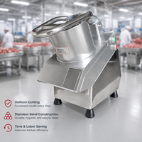 CE-gecertificeerde commerciële groentesnijmachine 370W roestvrijstalen voedselsnijder, -dicer, -shredder en -rasp voor industriële keukens
