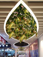 Plantes artificielles suspendues pour plafond, verdure, arbres artificiels, fleurs pour décoration de plafond, directement de l'usine