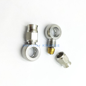 <span class=keywords><strong>Raccord</strong></span> de tuyau de frein droit à col court en acier inoxydable 3AN AN3 avec inserts en <span class=keywords><strong>olive</strong></span> à siège en <span class=keywords><strong>cuivre</strong></span>, douilles d'extrémité de tuyau - Product Image 2