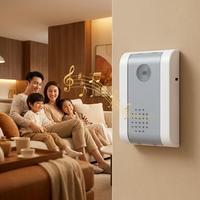 Sonnette sans fil LUCKARM, carillon DC, étanche IP44, fonctionne sur piles, utilisation en appartement, installation facile, sonnette de sécurité domestique