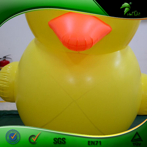 Yellow <strong>Inflatable</strong> Duck <strong>Floating</strong> Toy Summer Pool Cartoon <strong>Inflatable</strong> Duck Shape Animal <strong>Balloon</strong> for Advertising