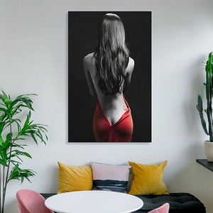 <span class=keywords><strong>Peinture</strong></span> sur toile abstraite de nature morte, femme semi-nue, art islamique, convient à la décoration intérieure et aux arts muraux - Product Image 1