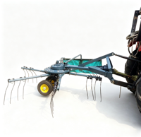 Râteau à foin rotatif Runshine RXHY2500, largeur de travail de 2,5 m, entraînement par prise de force, 18-50 ch, monté sur tracteur, boîte de vitesses pour petite ferme