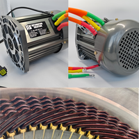 Motor Listrik IE5 72V 2000W BLDC 2KW untuk E-Cart PMSM 4000 Watt hingga 20000 Watt 15HP 3000 hingga 7000 RPM Torsi Tinggi 20 hingga 85 Nm