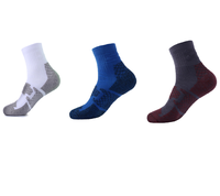 Chaussettes de sport pour hommes en mélange polyester-coton de haute qualité, avec logo personnalisé, compression, grip pour le football, antibactériennes, séchage rapide