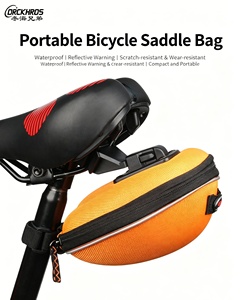 Sacoche de selle rigide inversée pour VTT et vélo, sacoche arrière en forme d'œuf, sacoche de coussin de siège, accessoires de cyclisme en plein air - Product Image 2