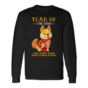 Camiseta de manga larga del zodiaco del año del perro Feliz año nuevo lunar - Product Image 2
