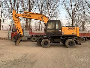SecondHand HYUNDAI 210W-9 <b>Excavator</b> Original Hyundai210W Korea Powerful Enginelow Low Price <b>Used</b> hyundai 210w-7 Wheel <b>Excavator</b> - Product Image 6