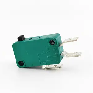 High Power Current Micro Limit Switch 3pin KW7 Series Green Small Limit Travel Micro Switch