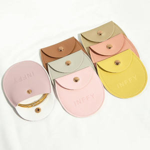 กระเป๋าใส่ขวดน้ำหอมทรงรี PU กันน้ำ พิมพ์โลโก้ได้ พร้อมเชือกผูก สำหรับเก็บเครื่องประดับ-บรรจุภัณฑ์ของขวัญขนาดเล็ก - Product Image 3