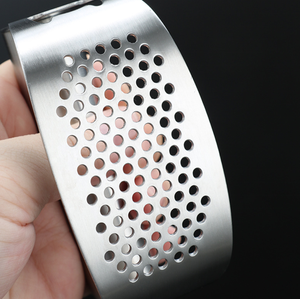 2 en 1 multifonction accessoires de cuisine maison métal acier inoxydable chrome presse-<span class=keywords><strong>ail</strong></span> manuel rotatif bascule - Product Image 5