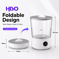 Lave-linge portable, mini lave-linge 1,5 L, pliable, avec écran numérique et panneau de commande, pour les dortoirs et le lavage quotidien
