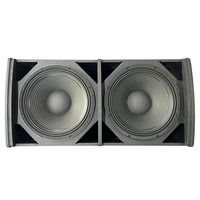Subwoofer professionnel double 18 pouces 1200W à basses profondes, passif, pour intérieur