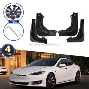 2017-2022สำหรับ <span class=keywords><strong>Tesla</strong></span> รุ่น <span class=keywords><strong>S</strong></span> บังโคลนสำหรับบังโคลนหน้าหลังพลาสติกแผ่นบังโคลนอุปกรณ์ป้องกันรถ - Product Image 1