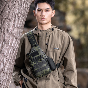 Men's Tactical Chest <b>Bag</b> Nylon 20-35L Wear Resistant Breathable Outdoor Leisure Travel Crossbody Shoulder <b>Bag</b> - Product Image 4