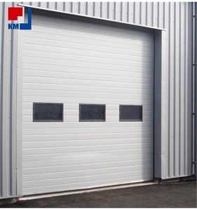 <span class=keywords><strong>Porte</strong></span> de <span class=keywords><strong>garage</strong></span> <span class=keywords><strong>sectionnelle</strong></span> coulissante automatique en acier, haute résistance au feu, réduction sonore 60 dB, installation facile, coupe-vent, usage industriel - Product Image 1