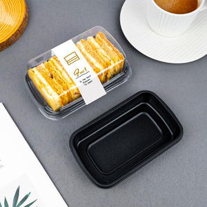 Emballage de cuisson transparent de qualité alimentaire jetable personnalisé Boîte d'emballage rectangulaire en plastique Conteneur à gâteau - Product Image 5