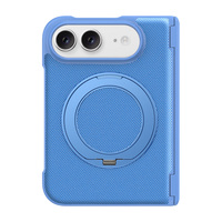 Étui de téléphone magnétique en tissu technologique de luxe pour iPhone Duo avec protection à 360° °   Support de téléphone avec recharge sans fil et coque de protection
