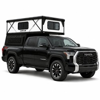 Hiperlion Ford F150 6.5ft Truck Camper Canopy, panneau sandwich en fibre de verre isolé, coque à profil bas, quatre saisons, imperméable
