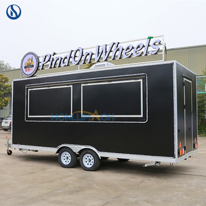 HONLU Mobile Kitchen Concession Trailer <strong>Food</strong> Truck Trailer Container <strong>Food</strong> <strong>Stand</strong> Stainless Steel Interior for Pizza Burger - Product Image 6