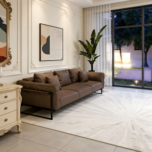 Alfombra Tejida Wilton, Alfombra Moderna Personalizada de Gran Tamaño, Material PP para Sala de Estar y Dormitorio - Product Image 1