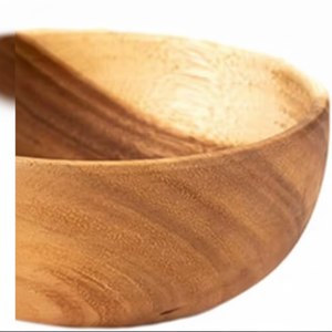 Tazón para Servir Ensaladas de Madera de Acacia Hecho a Mano para Decoración del Hogar y Camping - Tamaño y Forma Personalizados desde $XX desde India - Product Image 1