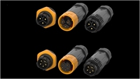 Connecteur auto-bloquant de type droit A20, étanche IP65/IP67, 250V DC/AC, prise mâle-femelle à sertir avec écrou arrière, pour soudure