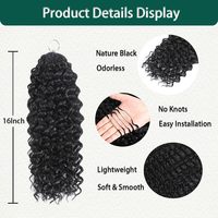 Extensions de cheveux humains bouclés style birman, ondulés effet eau, sans nœuds, pré-séparés, invisibles, pré-bouclés, effet plume, pour crochet