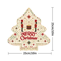 Décoration de Noël à suspendre : Clochette Casse-Noisette 2D en fer forgé pour sapin de Noël, cadeau personnalisé