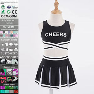 Vêtements de sport de haute qualité, logo personnalisé OME, impression numérique, 100% polyester, ensembles d'uniformes de cheerleading pour filles et femmes, vente chaude - Product Image 1