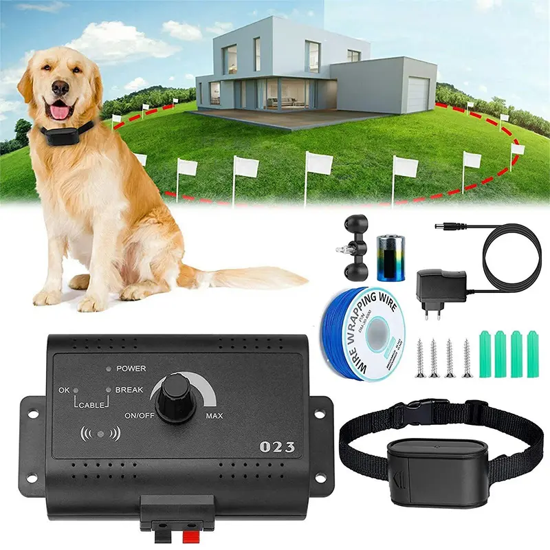 Invisible Wireless Electric Dog Fence System Outdoor Dog Training Remote Control Beep Dog Shock Collar Electric Fence