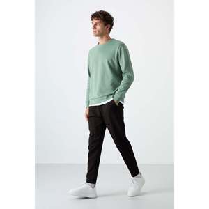 Pantalon de jogging Tommylife pour homme, coupe confortable, taille élastique, décontracté, respirant, noir - Product Image 6