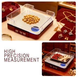 เครื่องชั่งดิจิตอลแบบพกพาสำหรับชั่งเครื่องประดับ ดีไซน์ใหม่ ความแม่นยำ 200 กรัม*0.01 กรัม ชั่งน้ำหนักได้สูงสุด 1 กิโลกรัม/1 กรัม ชั่งทองคำได้ - Product Image 6