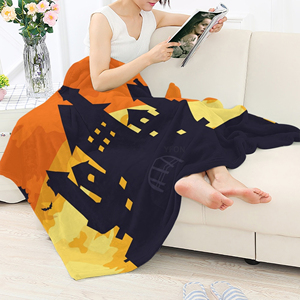 Couverture en polaire corail épaisse et douce personnalisée pour Halloween, vente en gros de textiles de maison pour l'hiver et Noël - Product Image 6