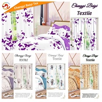 Ensemble de couvre-lit et rideaux assortis, motif floral de luxe, ensemble de literie de luxe, taille King, Queen, Full, style luxueux, fabrication OEM, vente en gros