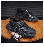 Nouveau à la mode à lacets hommes papa chaussures haut grosses baskets hauteur augmentant formateurs Sport chaussures de course décontractées pour hommes
