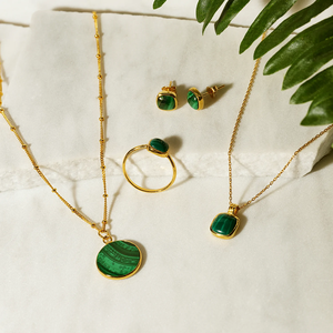 अमेज़न Dropshipping 925 स्टर्लिंग चांदी 18k सोना मढ़वाया आभूषण के लिए पन्ना लटकन हार सर्किल दौर हार ग्रीन महिलाओं - Product Image 5