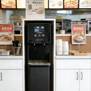 Distributeur d'eau chaude/froide commercial à osmose inverse, chargement par le bas, design écologique en plastique, installation et nettoyage faciles, pour hôtel, 2 W - Product Image 1