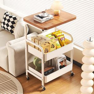 Carrito de almacenamiento de varias capas, 3 niveles, con ruedas, para cocina, dormitorio, sala de estar, organizador de aperitivos, estante móvil - Product Image 1