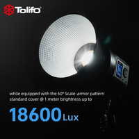 Tolifo SK-120DB Lumière Vidéo Portable 135W Haute Luminosité Bicolore LED COB Éclairage Continu pour Studio Photo, Film et Diffusion en Direct